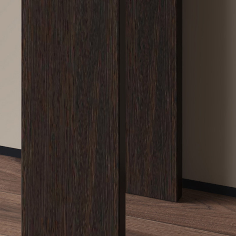 Console Mid-Century moderne en bois massif, H 31,5 po x l 70,9 po x P 13,8 po, Fumée