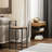 Set Of 2 Bar Stools With Woven Paper Rope Seat And Back
