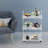 3-Tier Contemporary Lightweight Clear Acrylic Multifunction Storage Utility Rolling Cart With Wheels