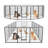 16 Panels Dog Playpen