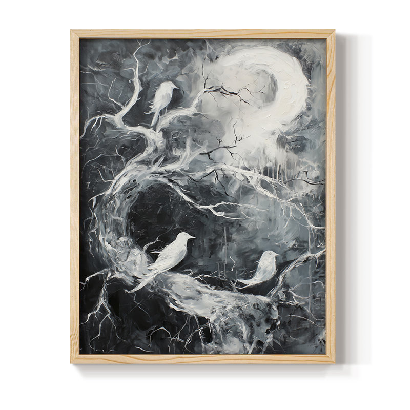 ANIMALS Series XXIV, reproduction encadrée - bois massif, H 11 po x l 9 po