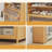 Bamboo Shoe Rack with Door and 9 Rows-1116287759