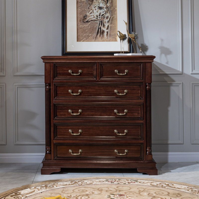 Dark Walnut Solid Wood Accent Cabinet
