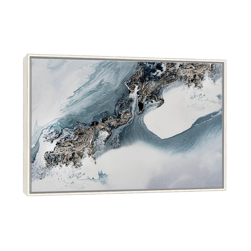 The Crossing - Framed Wall Art Print, 32" H x 48" W, Framed Print without Mat, Distressed White