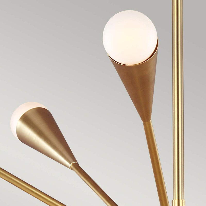 Darion 10 - Light Sputnik Chandelier, Burnished Brass