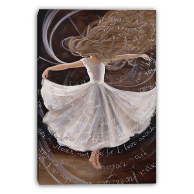 Written Waltz Wrapped Canvas Wall Art
