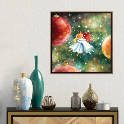 Christmas Hug - reproduction d'art mural - toile encadrée