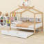 Lit en bois avec couchette et tablettes Creative House-134492433