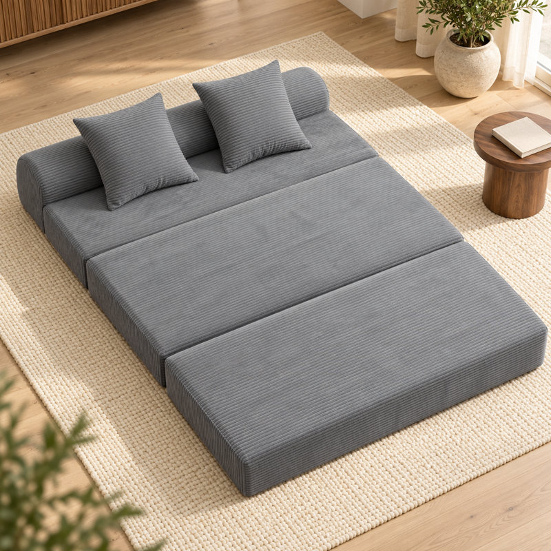 Causeuse convertible Veluressique, Gris