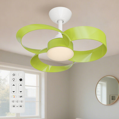 Ventilateur de plafond intérieur 22 po avec télécommande DEL à intensité variable Soraya