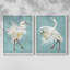 HeronPlumage III - reproduction encadrée de qualité supérieure - prête à être accrochée - aucun clou requis - aucun clou requis-143595156-143595161