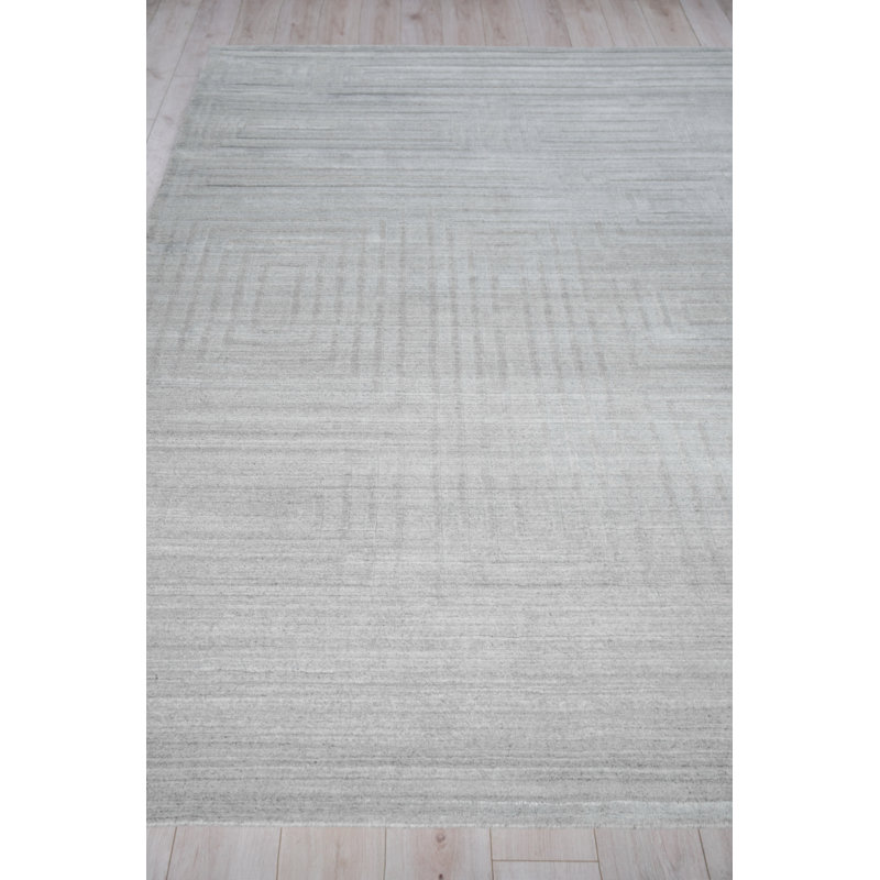 Castelli Geometric Area Rug in Gray, Rectangle 12' x 15', Light Gray