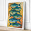 Five Fish Study Botanical - Wrapped Canvas-100468111-100468097