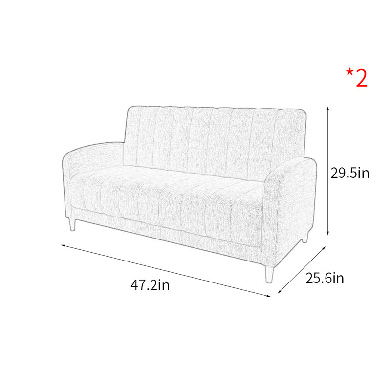 Banc de café moderne et décontracté, Bleu