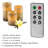 August Grove Flameless Candles - 3-Pack Faux Birch Bark Battery Operated LED Candles with Remote and Flickering Light - Candles for Home Décor
