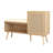 Shoe Cabinet With Upholstered Bench,Narrow Shoe Storage Cabinet,Shoe Rack