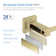 Cube 24'' 1 Wall Towel Bar
