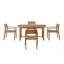 Ensemble de salle à manger d'extérieur en bois d'acacia 5 pièces U_STYLE-51580436