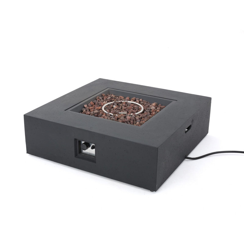 RÉSERVOIR DE TABLE DE FIRE DE 50 000 BTU CARRE MGO À L'EXTÉRIEUR (réservoir à l'intérieur)