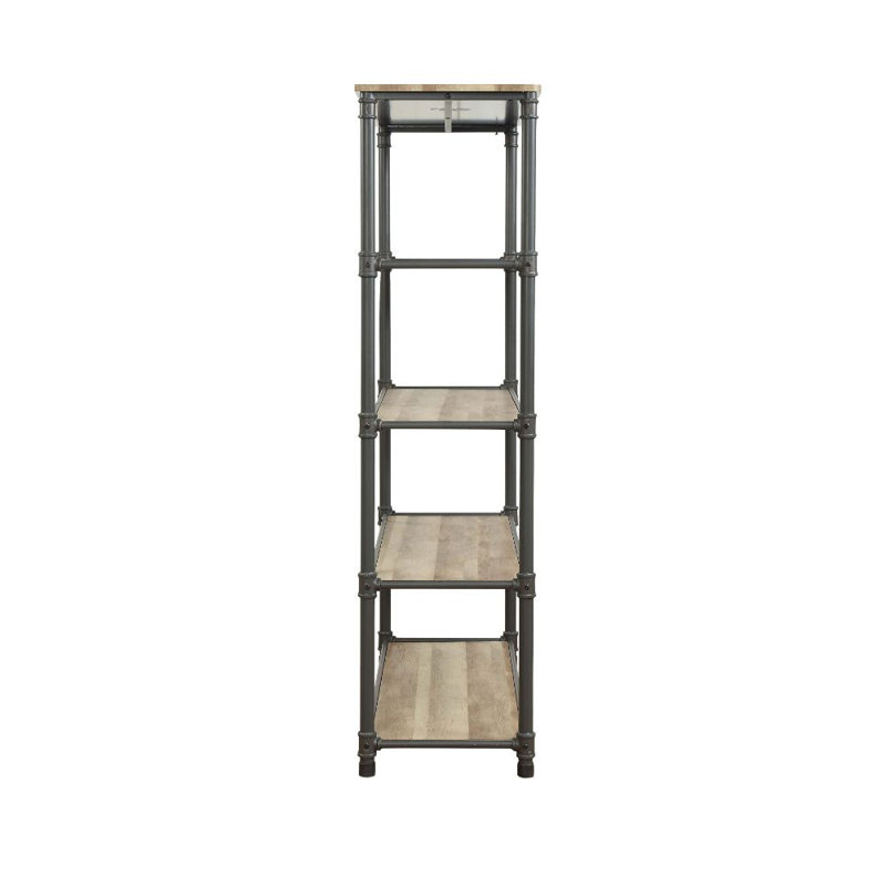 Dalis 75.125'' H x 45'' W Solid Wood Standard Bookcase