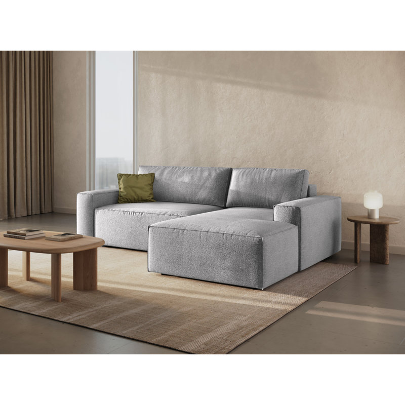 Alisbha Sectional, Light Grey
