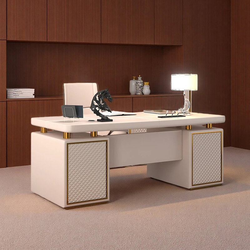 Bureau simple et moderne, H 29,92 po x l 70,87 po x P 31,5 po