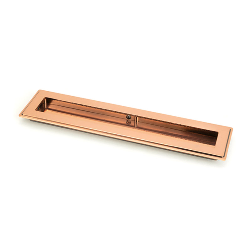 Recessed Handle, 22 cm, Polished Bronze