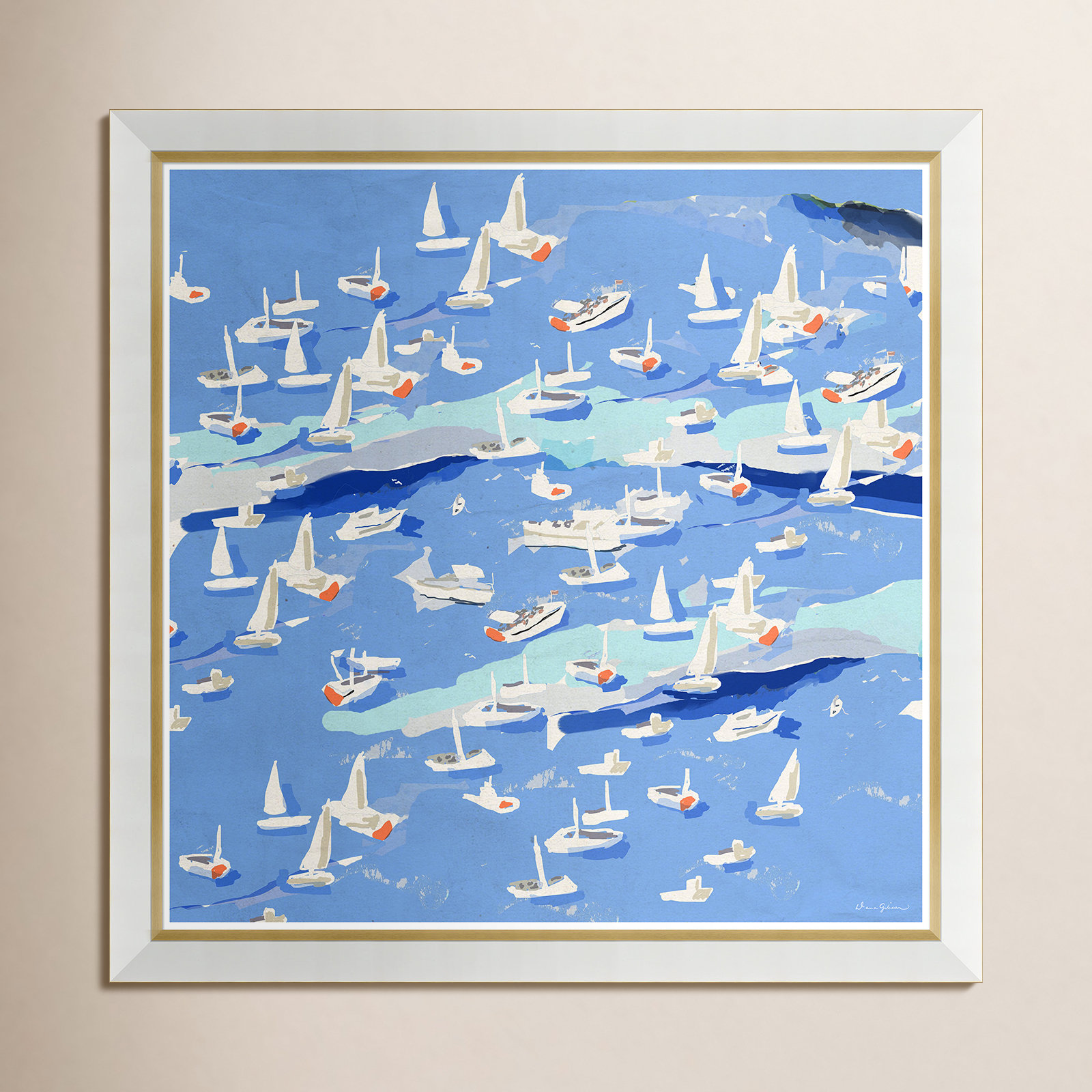 Dana Gibson "Island Hopping I" Print