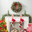 24" Lighted PVC and PE Blend Wreath