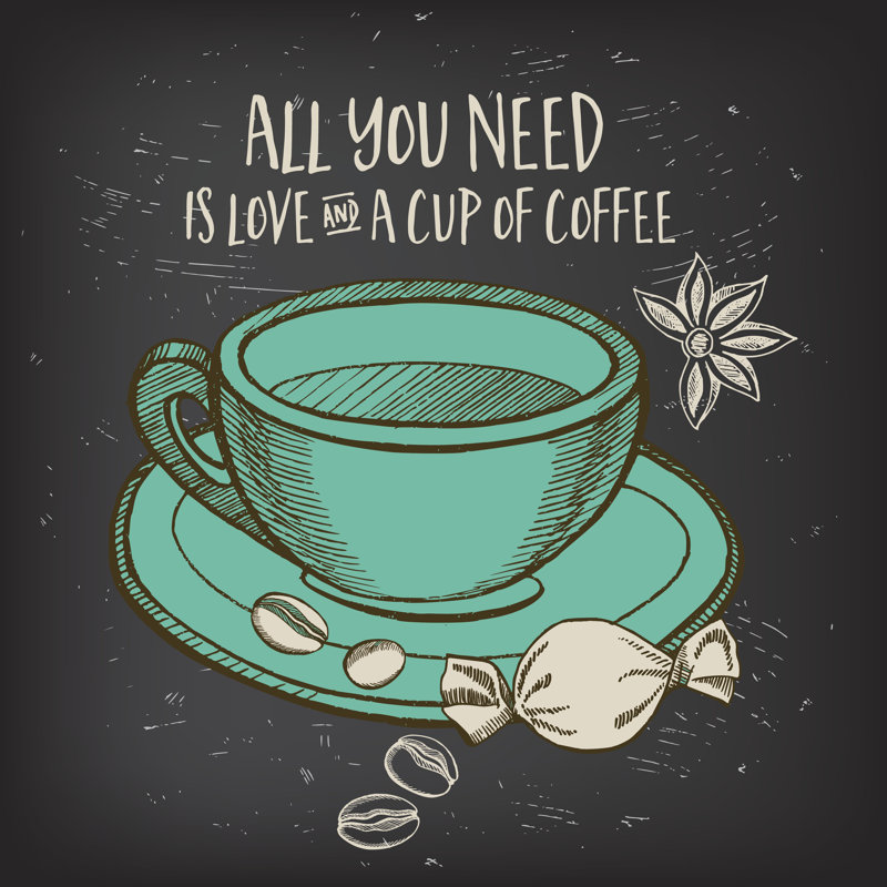 Cup Of Coffee - Wrapped Canvas Print, 122cm H x 122cm W x 3.8 cm D
