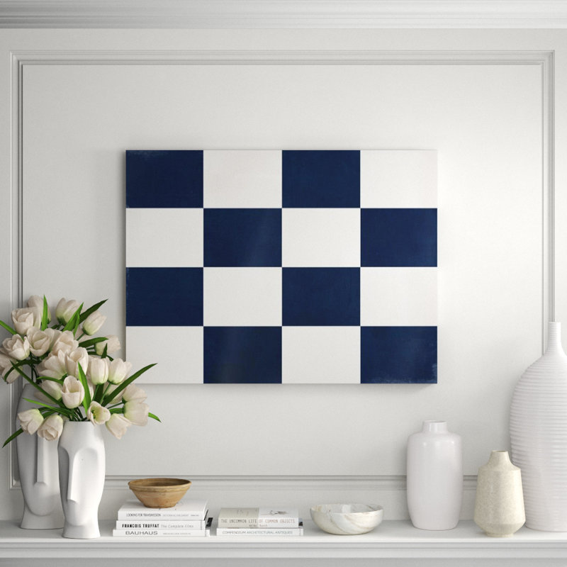 Nautical Flag I Print by Barclay Butera, Glass Coat, 24" H x 32" W