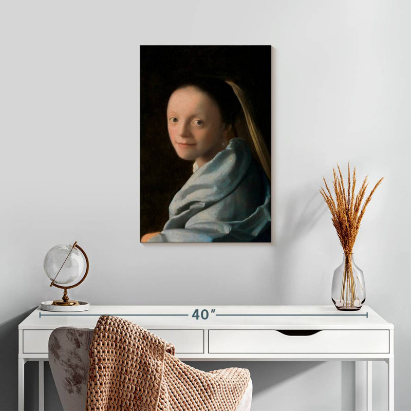 Étude d'une jeune femme 1665-1667, H 24 po x l 16 po