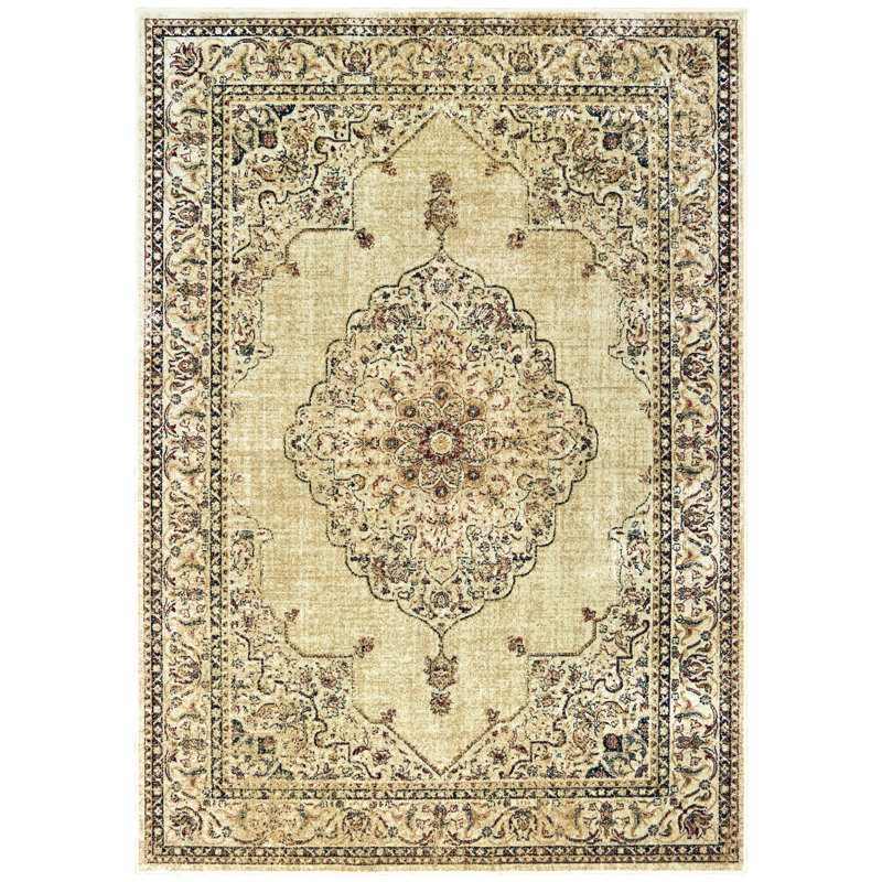 Tapis ivoire Jerrod, Rectangle 2 pi 7 po x 19 pi 8 po