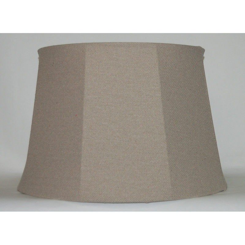 12.5'' H Cotton Drum Lamp Shade, Light Gray