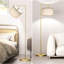 Lampe sur pied moderne avec 3 températures de couleur, abat-jour réglable, finition en métal brossé, pour le salon, la chambre à coucher, le bureau et plus encore-1225049357