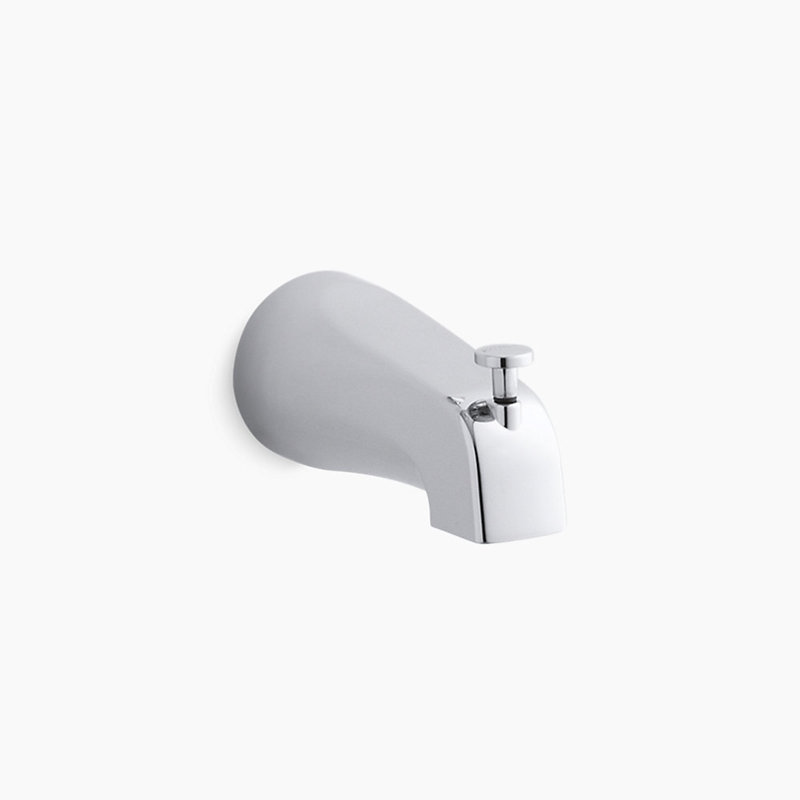 Bec de baignoire à déviation de 4 7/8 po avec connexion NPT Devonshire, Chrome poli