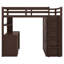 Lit mezzanine avec tiroirs, bureau et garde-robe-904161105