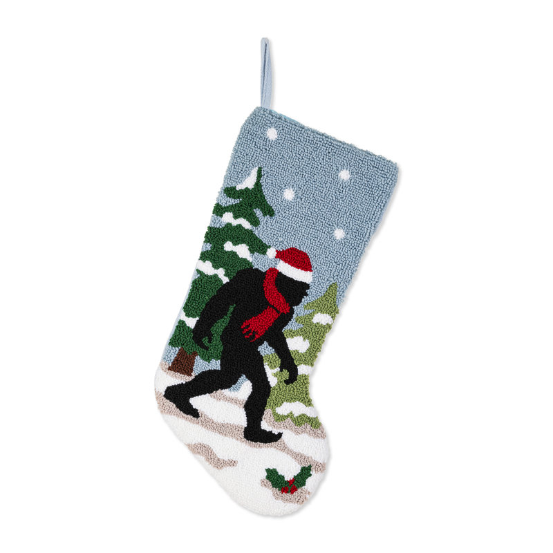 Chaussette de Noël à crochet de 53 cm (21 pouces), Bigfoot