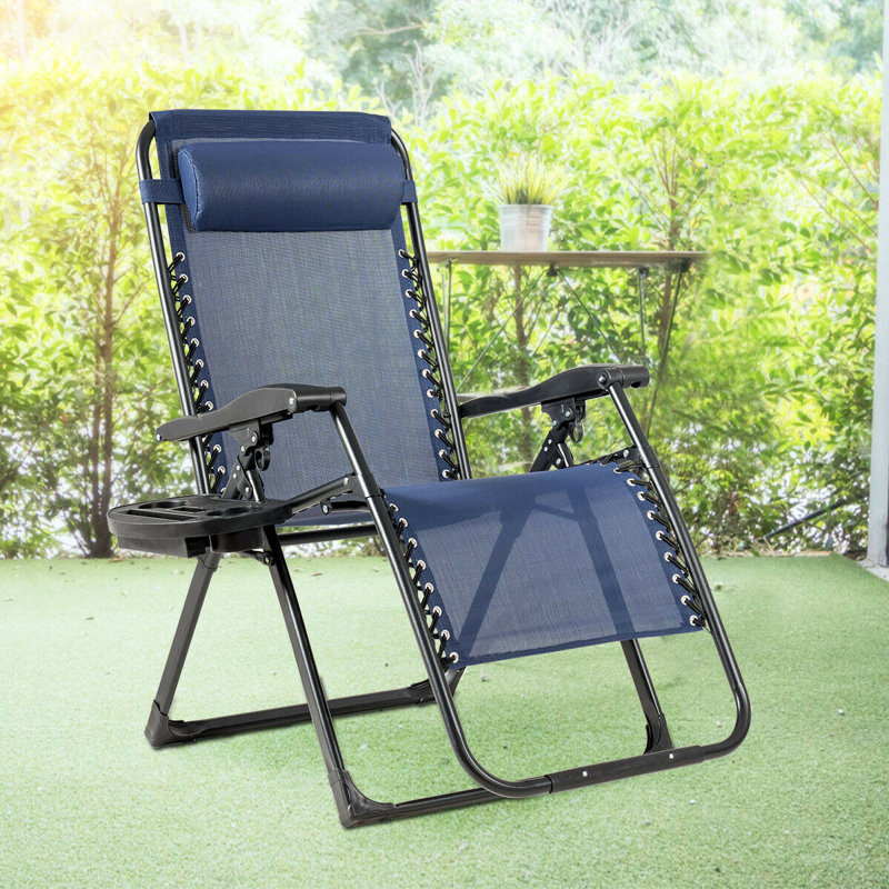 Fauteuil inclinable zéro gravité Karson, Bleu marine
