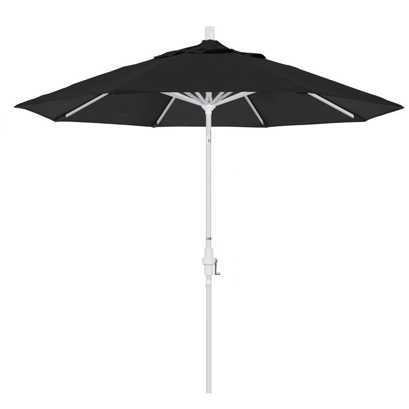 Parasol 9 'Market Sunbrella, Toile toile Sunbrella® noire