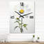Horloge murale surdimensionnée White Daisies Sublime Simplicity II-99632384
