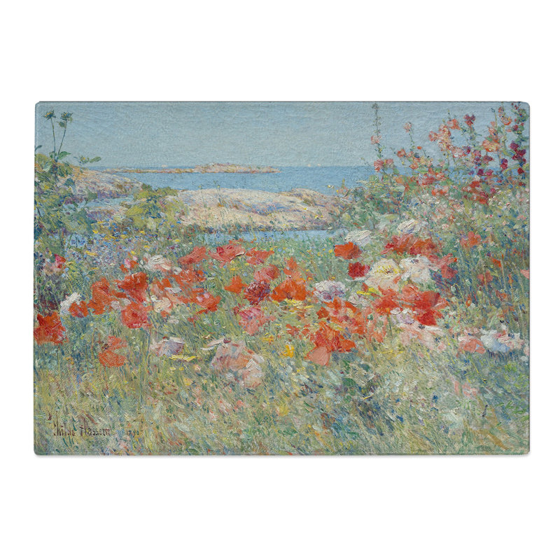 Celia Thaxters Garden by Childe Hassam Chopping Board, 0.4cm H x 20cm W x 28.5cm L