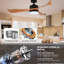 Ventilateur de plafond Geremias 52