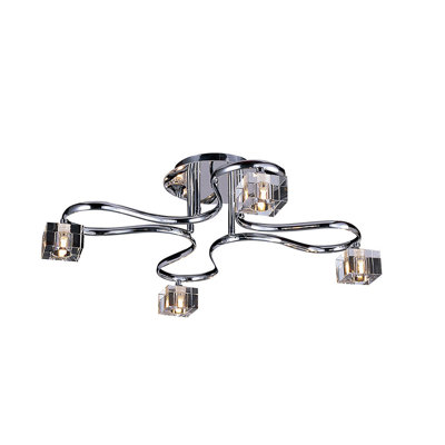 Acklin Glass Semi Flush Mount