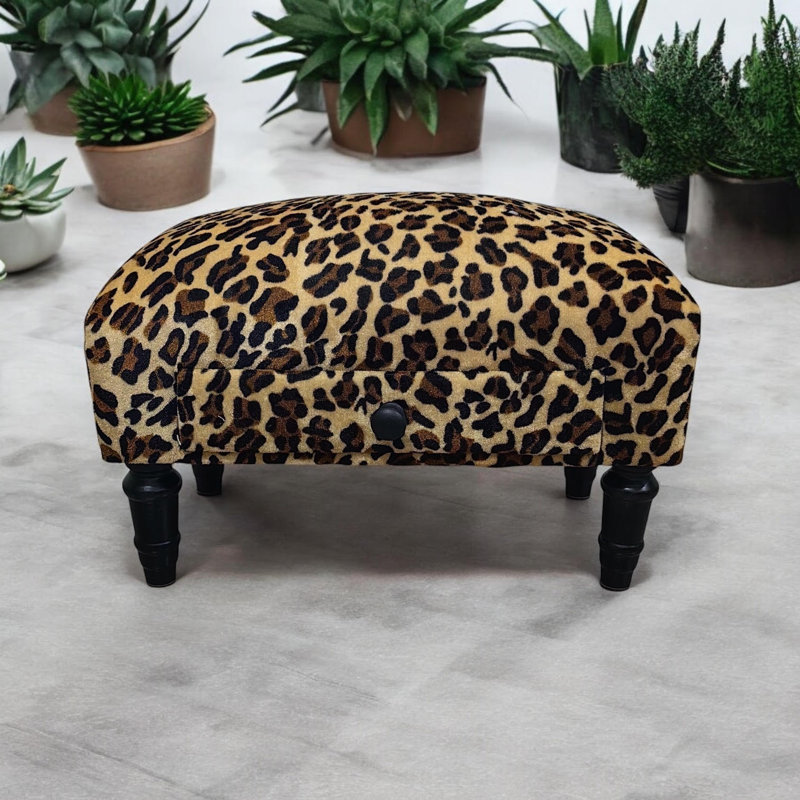 Elegant 40cm Wide Ottoman – Stylish Footstool with Drawer Storage, Removable Legs, Perfect for Living Rooms