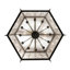 Lustre tambour 12 lumières Saskatia