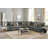 Upholstered Power Reclining Curved Sectional Symmetrical