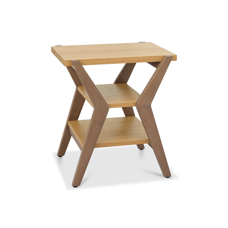 Cora Two Tone Oak Lamp Table