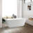 67'' x 31'' Freestanding Soaking Acrylic Bathtub-88388601