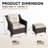 Meriwether Patio Chair with Cushions and Ottomans-1519085851